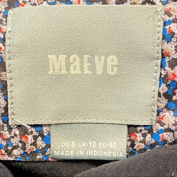 Maeve Anthropology grey long shirt dress size 8 - Picture 5 of 6